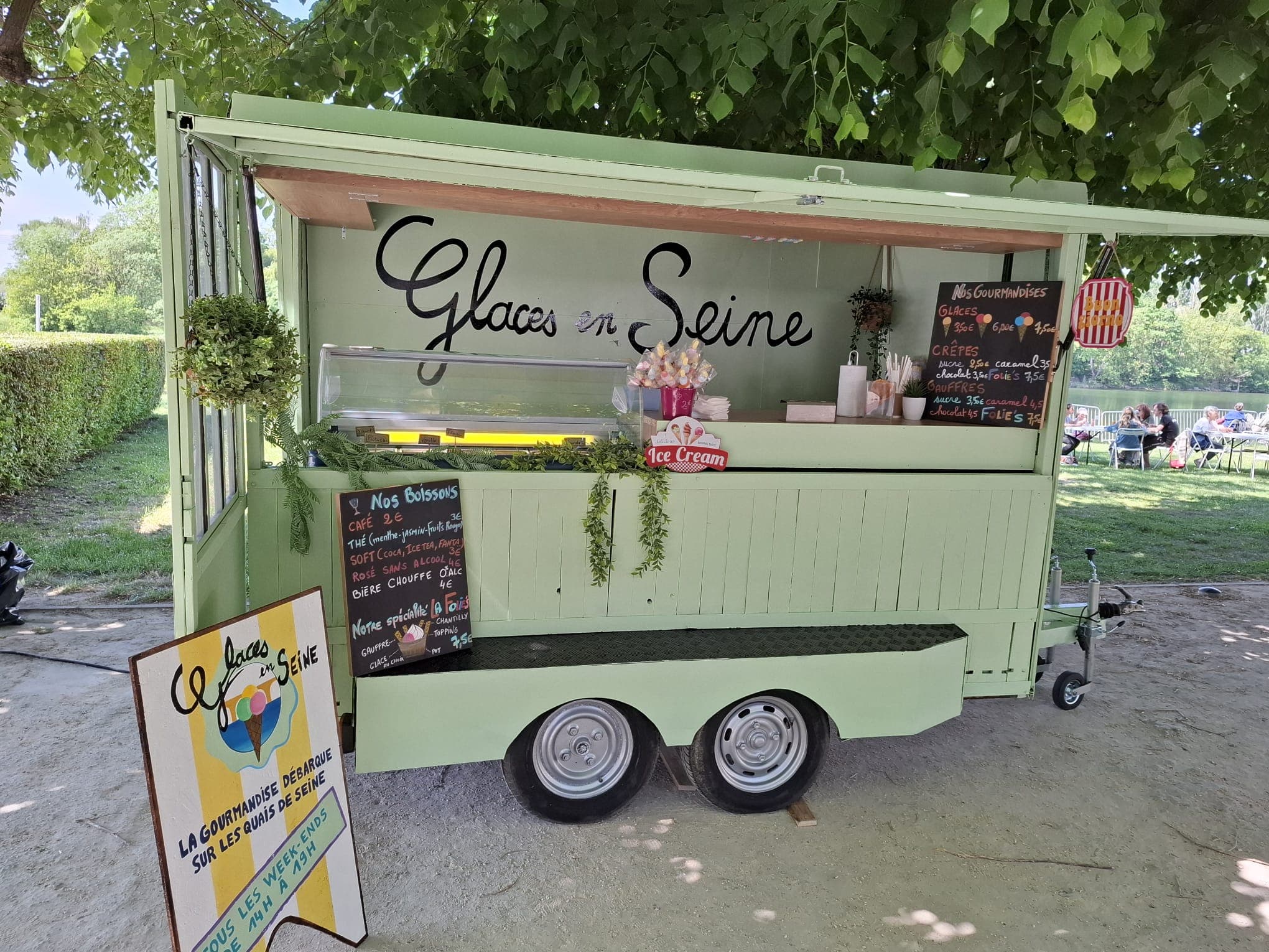 La caravane sur le quai