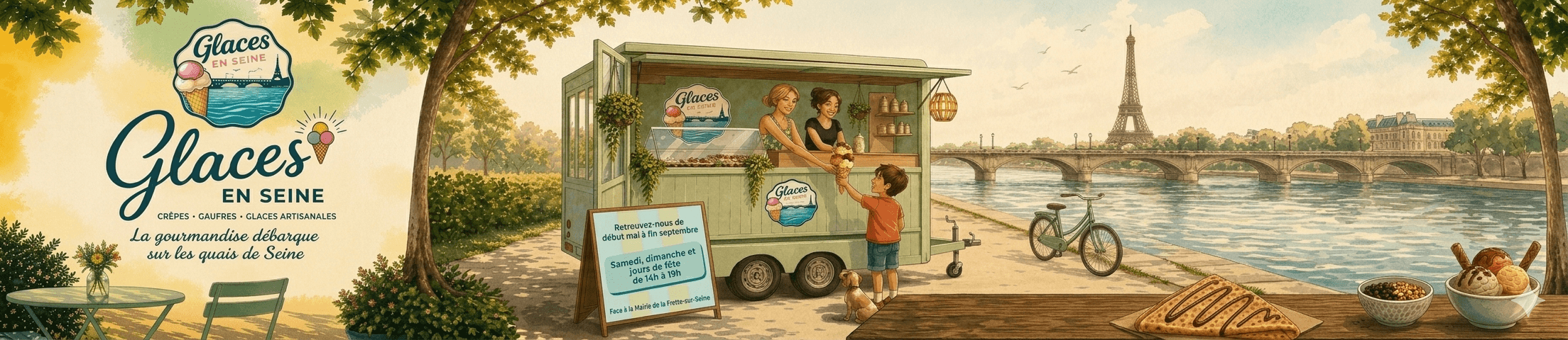 Contactez Glaces en Seine — formulaire et coordonnées